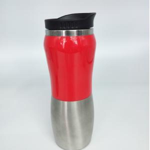 16oz 440ml mug outer  plastic inside steel part mug tumbler for gifts and distribution
