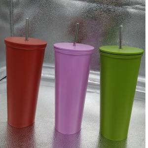 18oz 600ml vacuum Mug Tumbler High and big capacity mug with straw stainless steel mug vacuum insulate