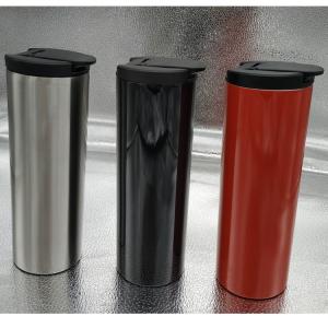 500ml straight mug starbuck shape mug with top lid SUS304 18 8 material flask mug good sell in Amazon