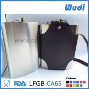 64oz hip flask with carrying bag stainless steel ss304 material 