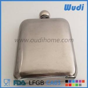 8oz stainless steel square shape elegant style hip flask wine flask vodka flask