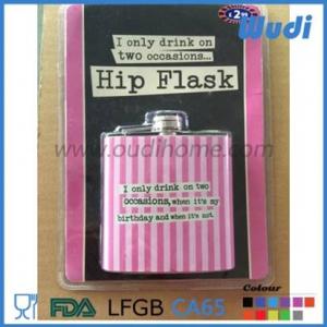 Stainless steel Hip Flasks with pvc packing