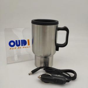 electric mug with usb cable and 12v car cable double wall insulate electrical mug